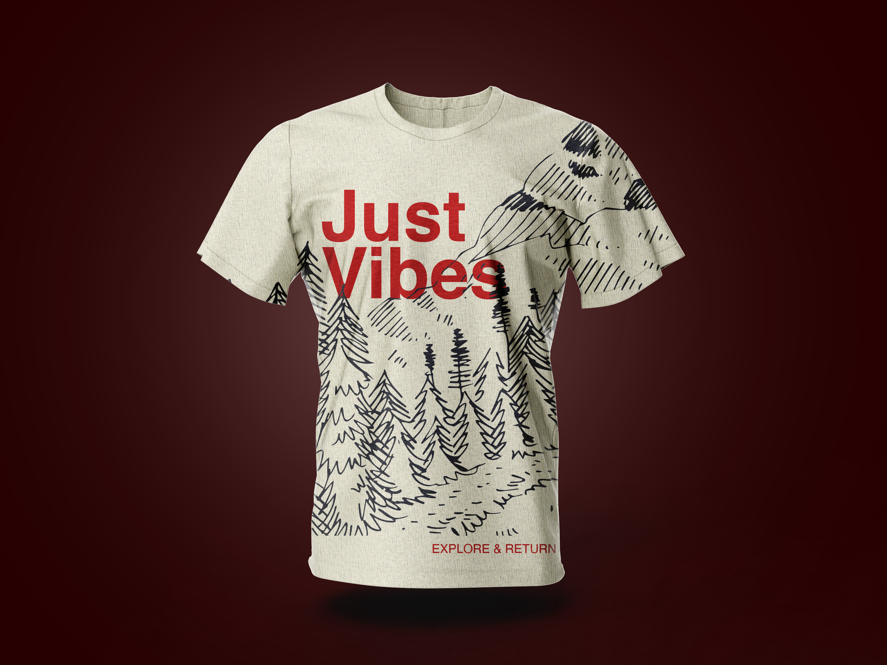 GRIZZ t-shirt brand mockup