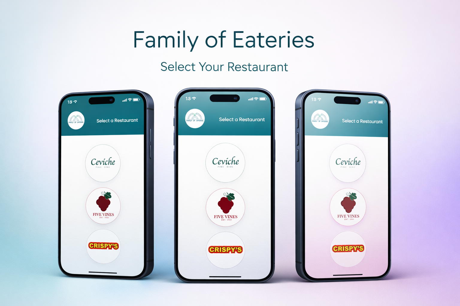 Family of Eateries brand mockup